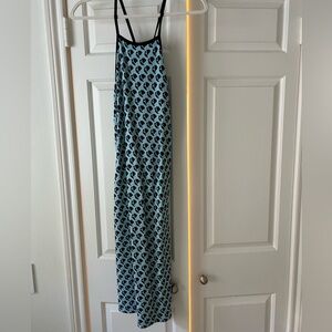 Zara Women’s Blue Print Midi Stretchy Dress